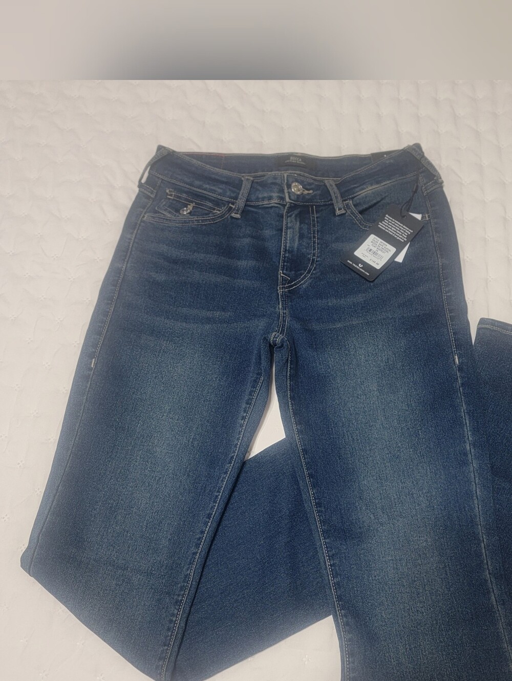 True Religion , Dark Blue Stretch Denim Jeans